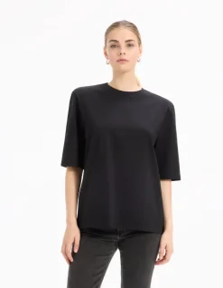 Celio T-shirt uni à épaulettes -^Femme T-Shirts & Tops