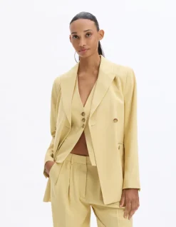 Celio Veste blazer manches longues - jaune^Femme Les Tailleurs|Vestes & Blazers
