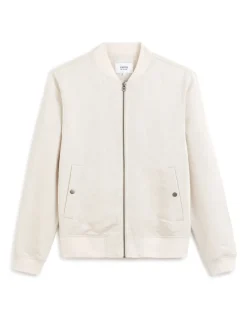 Celio Veste col bomber lin mélangé -^Homme Blousons|Vestes