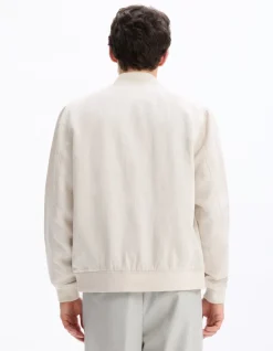 Celio Veste col bomber lin mélangé -^Homme Blousons|Vestes