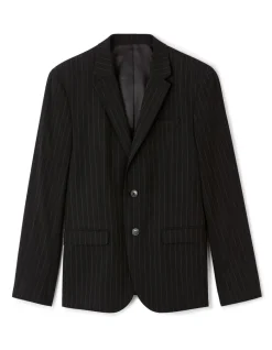 Celio Veste de costume slim stretch rayé - noir^Homme Vestes De Costumes|Vestes De Costume