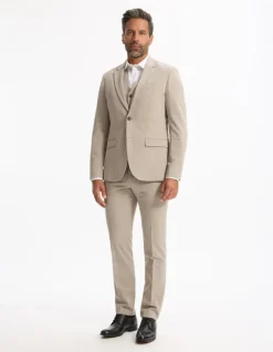 Celio Veste de costume slim stretch - beige^Homme Vestes De Costumes|Vestes De Costume