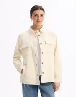 Celio Veste effet denim - beige^Femme Vestes & Blazers