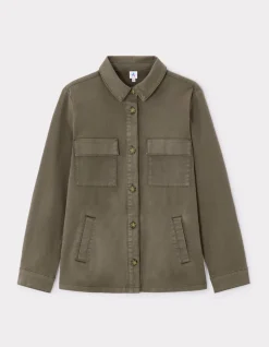 Celio Veste effet denim - kaki^Femme Vestes & Blazers