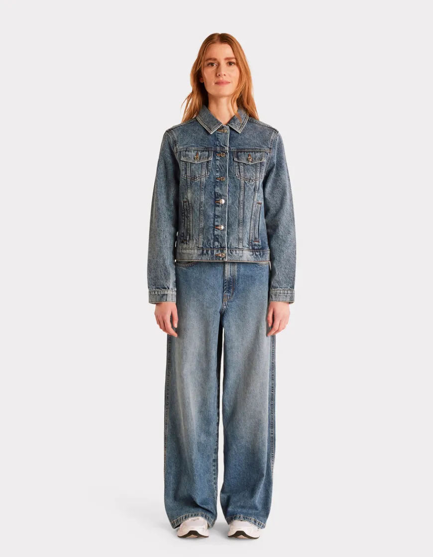 Celio Veste en jean - bleu^Femme Les Meilleures Ventes|Les Essentiels Aux Meilleurs Prix
