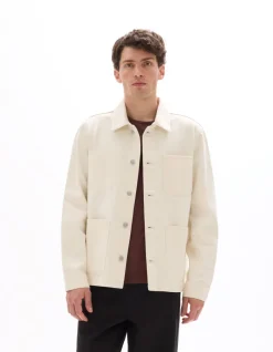 Celio Veste en jean 100% coton - écru^Homme Blousons|Vestes
