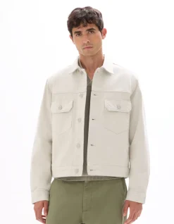 Celio Veste en jean - écru^Homme Blousons|Vestes