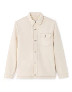 Celio Veste en jean doublé sherpa - écru^Homme Blousons|Vestes