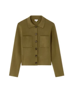 Celio Veste en maille compacte - verte^Femme Gilets & Cardigans