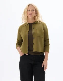 Celio Veste en maille compacte - verte^Femme Gilets & Cardigans