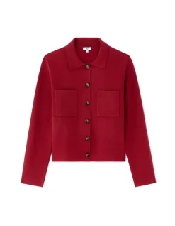 Celio Veste en maille compacte - bordeaux^Femme Gilets & Cardigans