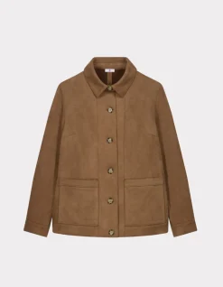 Celio Veste en Suédine - beige^Femme Vestes & Blazers