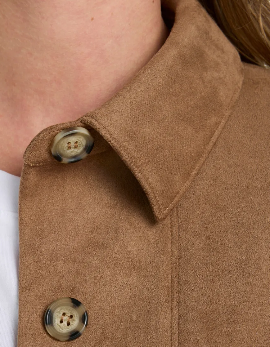 Celio Veste en Suédine - beige^Femme Vestes & Blazers