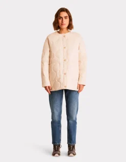 Celio Veste matelassé col rond - beige^Femme Doudounes|Manteaux