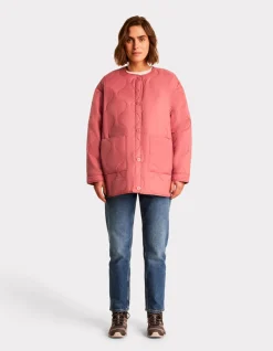 Celio Veste matelassé col rond - rose^Femme Doudounes|Manteaux