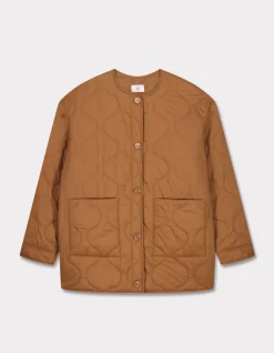 Celio Veste matelassé col rond - marron^Femme Doudounes|Manteaux