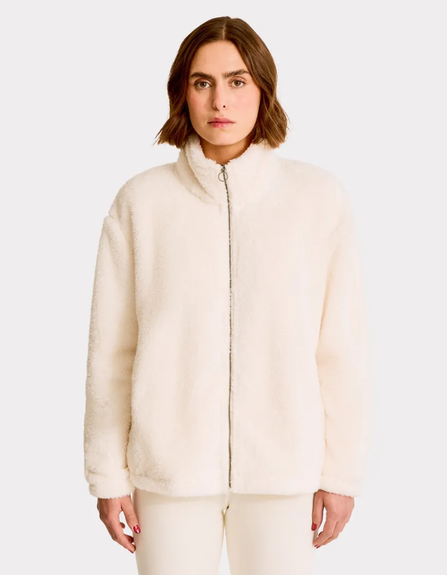 Celio Veste polaire fluffy - écru^Femme Loungewear|Pulls