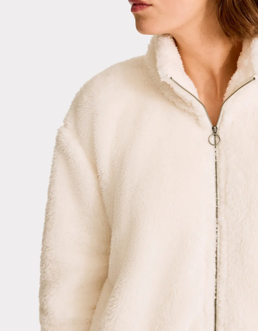 Celio Veste polaire fluffy - écru^Femme Loungewear|Pulls