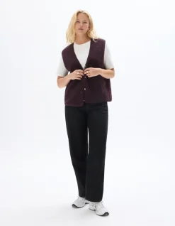 Celio Veste sherpa sans manche - marron^Femme Sportswear|Loungewear