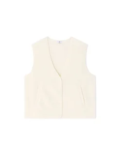 Celio Veste sherpa sans manche - écru^Femme Sportswear|Loungewear