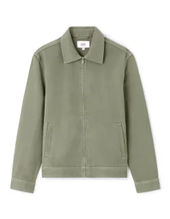 Celio Veste zippée col chemise 100% coton -^Homme Blousons|Vestes