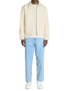 Celio Veste zippée col chemise 100% coton - écru^Homme Blousons|Vestes