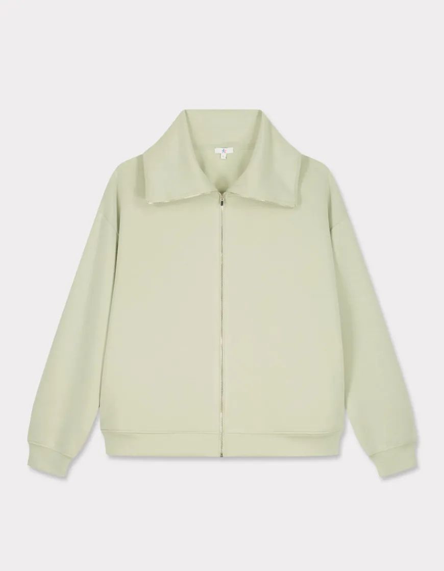 Celio Veste zippée jogging HOME - vert^Femme Sportswear|Pulls